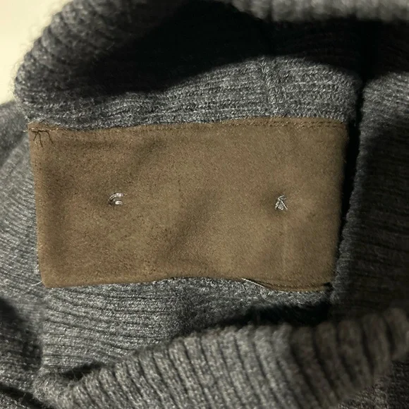 Raffi Button Henley Sweater Men’s XL/54 Gray Cashmere Wool Cotton Quiet - Picture 8 of 10